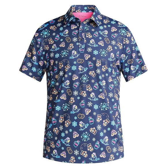 Birdie Bound Other - Birdie Bound Polo Shirt Large Golf Performance Neon Holiday Dopamine Dressing